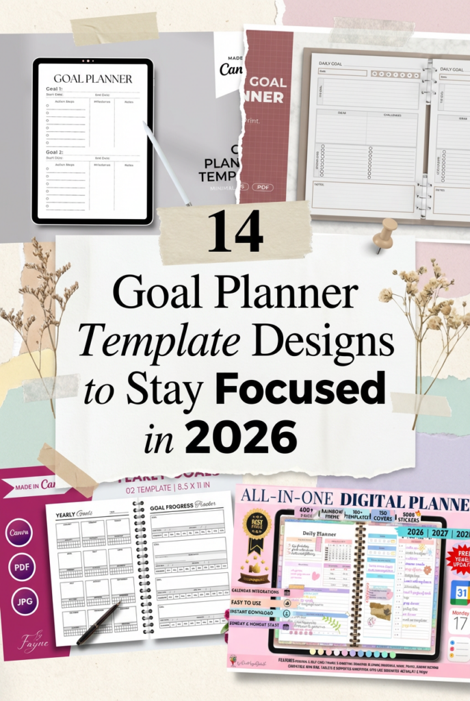 14 practical goal planner template
