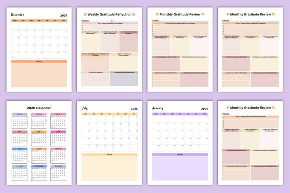 2026 Full-Year Gratitude Journal