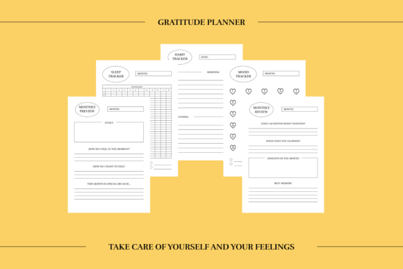 Gratitude Journal Printable, twenty-seven pages