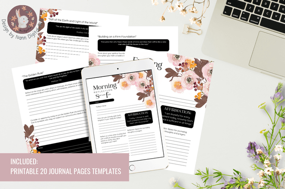 Bible Study & Gratitude Journal template set