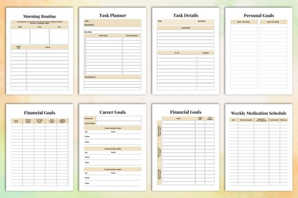 Habit Tracker Planner Canva