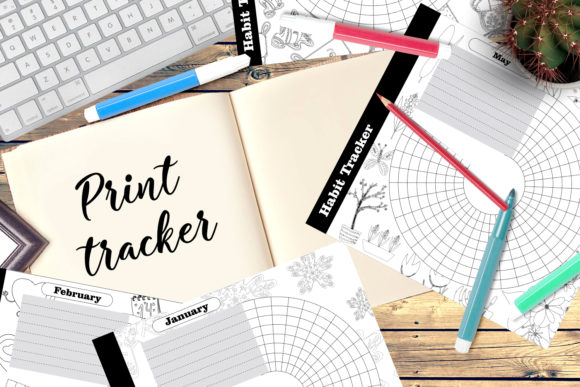 Habits Tracker, Bullet Magazine Template