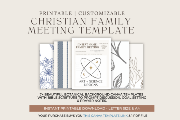 Family Meeting Christian Study Planner