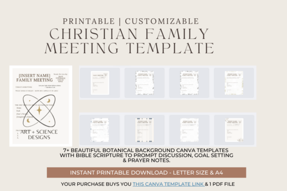 Family Meeting Printable Planner