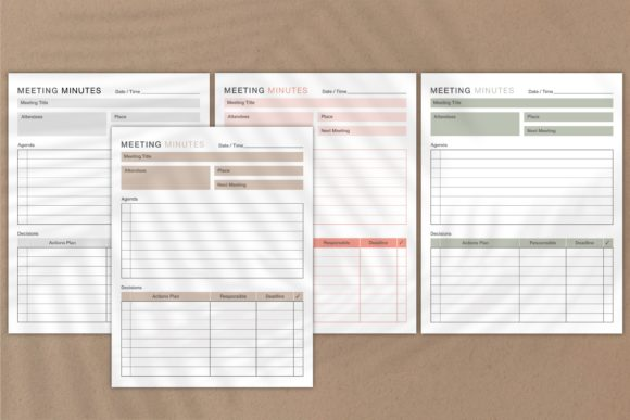 Meeting Minutes Planner