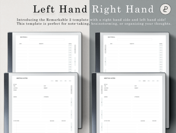 Remarkable 2 meeting notes templates