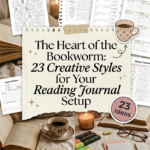 The main image collage for the article: The Heart of a Bookworm: 23 Creative Styles for Your Reading Journal.