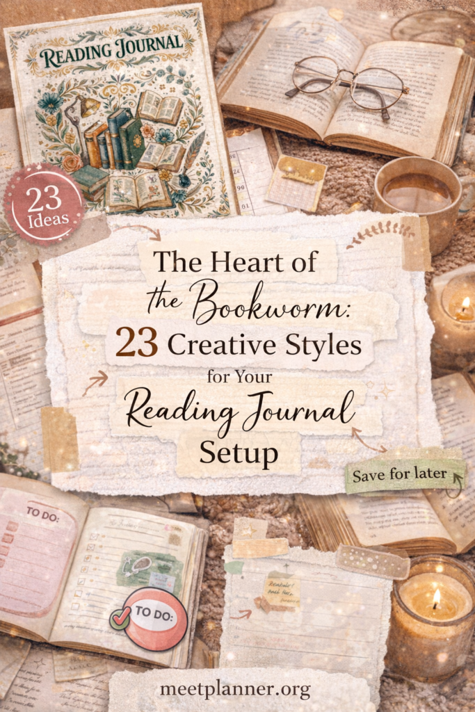 Footer image collage article: 23 creative styles for your reading diary.